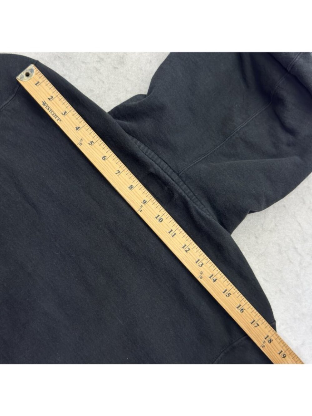 American Giant Midweight Full Zip Hoodie Men's Small Black Outdoor Huckberry - Picture 11 of 12